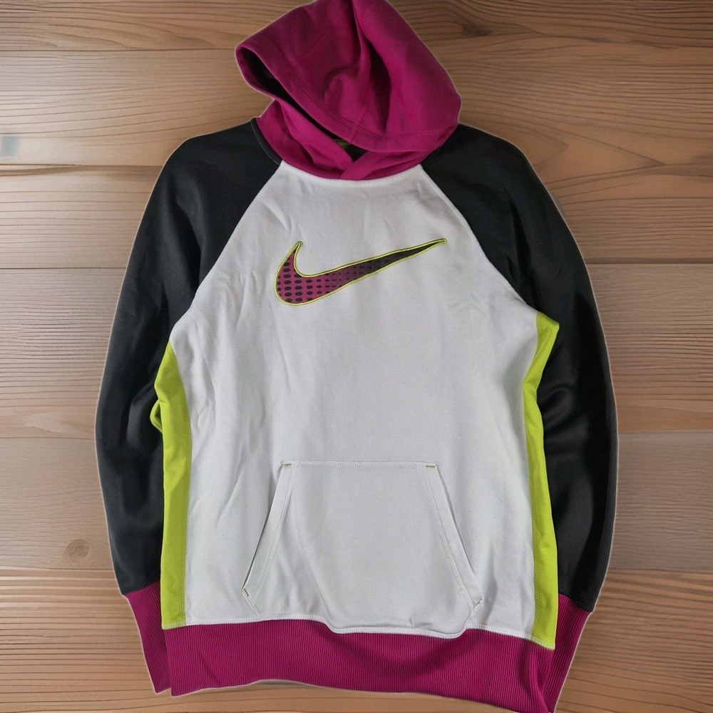Nike Therma-FIT Pullover Hoodie Women's Medium Colorblock Training Gym...